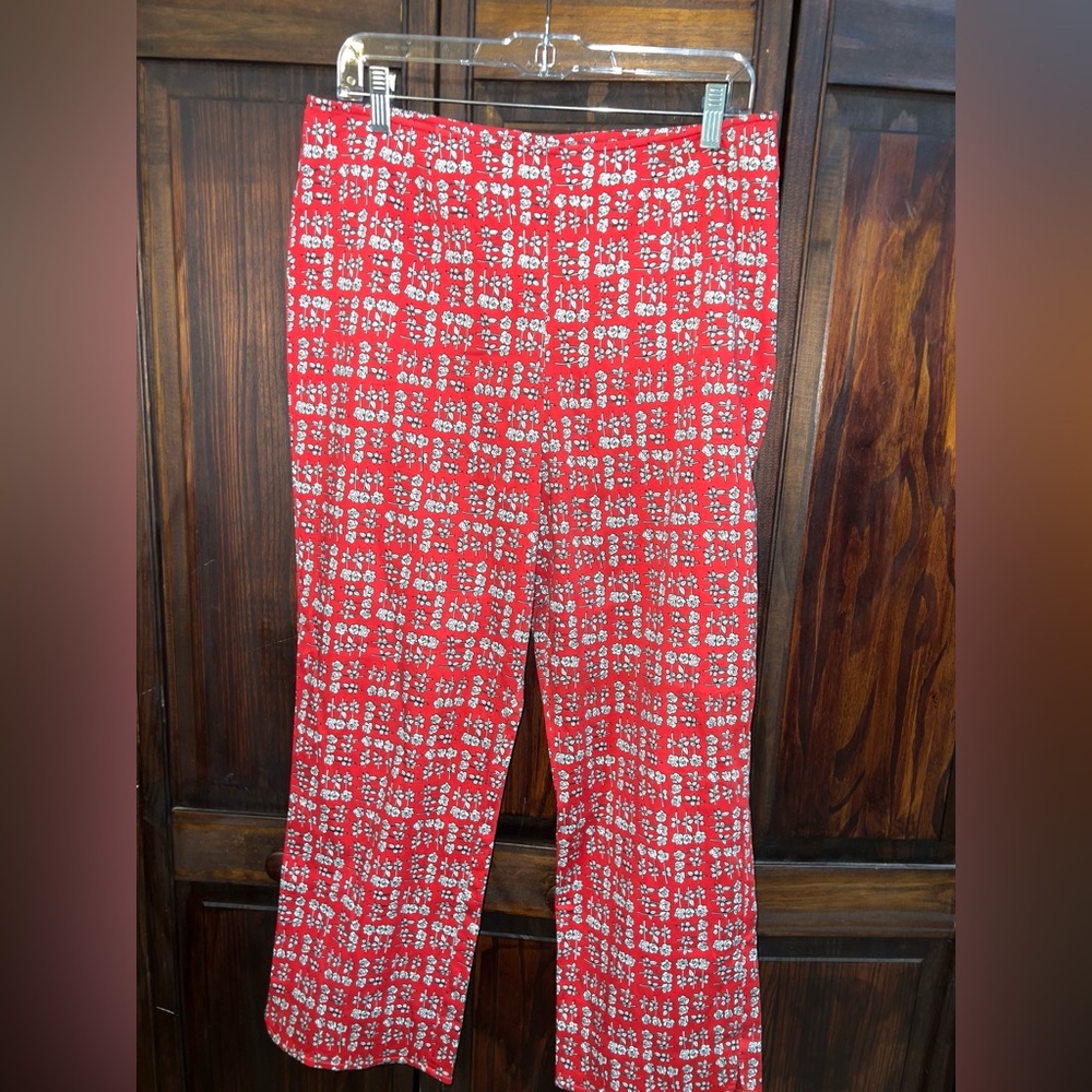 Harold's Red and White Floral Pants